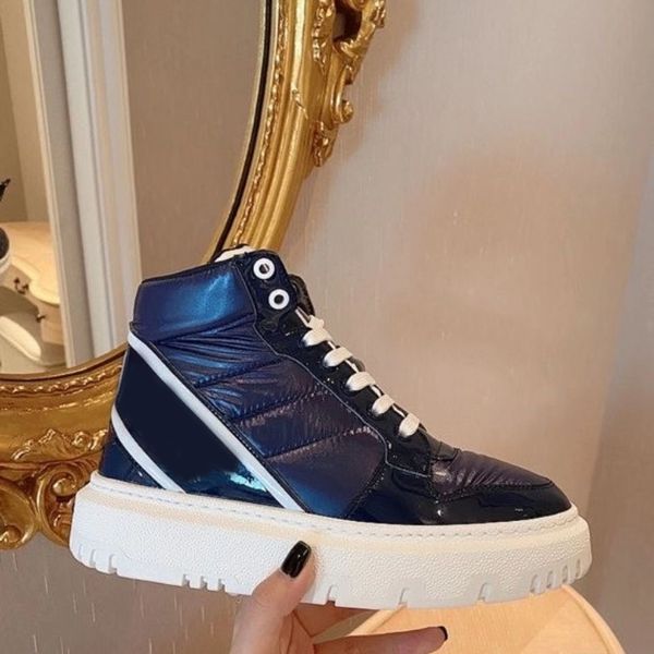 

warn snow boots designers shoes sneakers trainers heel boot designer women printed paris brand patent leather eiderdown fabric winter sport, Black