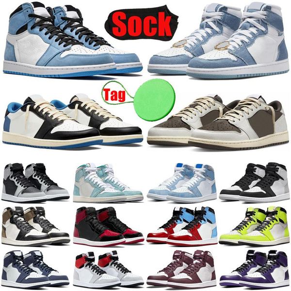 

basketball shoes mocha trainers sports sneakers fragment hyper royal university blue dark reverse runners stealth jumpman 1s mens womens tgm, Black