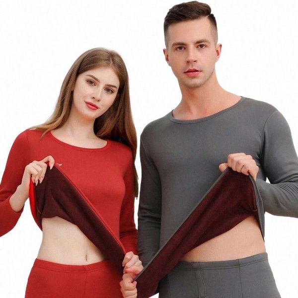 

men's thermal underwear men's thermal underwear winter men women long johns thick fleece sets keep warm s93c#, Black;white