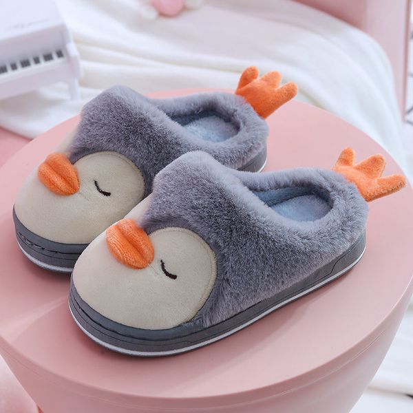 

slipper home slippers for children autumn winter kids indoor shoes cartoon little boy flip flops girl plus velvet warm 220928, Black;grey
