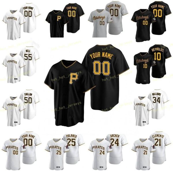 

college wear alford anthony 6 baseball jersey anderson tyler 31 bashlor tyler 38 brault steven 43 brubaker jt 34 custom men kids women stitc, Black