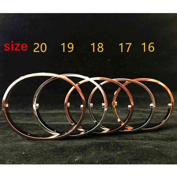

love bracelets men womens designer bangles titanium steel fashion bracelet screw screwdriver couple jewelry three colors available248q, Black