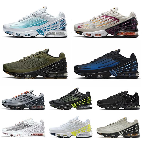 

3 tn classic plus iii running shoes outdoor men trainers laser blue a new york bone black white volt olive green women sneakers graphic prin