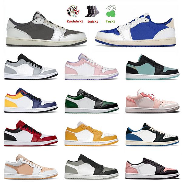 

fashion og basketball shoes 1 1s jumpman mighty swooshers pink tropical twist mocha pollen mens women j1 trainers sneakers eur 36-46