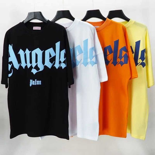 

luxury mens womens palms angles designer t shirts printed fashion man t-shirt cotton casual tees collection t-shirt original quality loose s, White;black