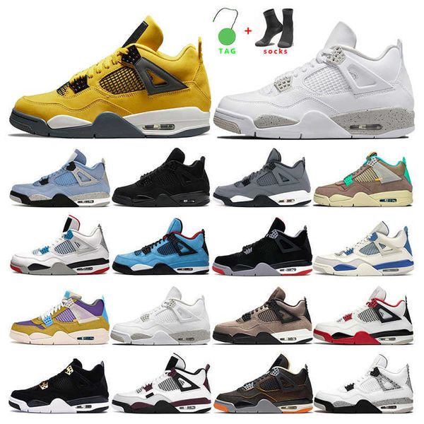 

basketball shoes mens trainers sports sneakers university blue paris lightning white oreo black cat fire red 2022 men 4s women taupe haze ma