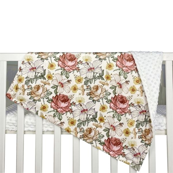 

blankets swaddling soft minky with double layer dotted fleece baby swaddle receiving blakets for boys girls kids toddler born 220927
