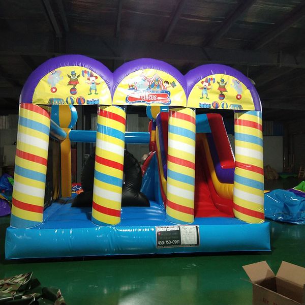 

outdoor games & activities commercial castle trampoline with slide children's entertainment equipment