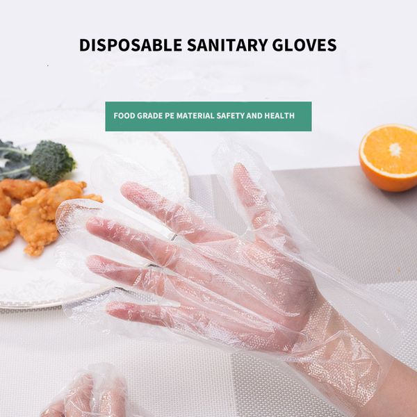 

food grade thickened disposable tpe gloves for catering kitchen use