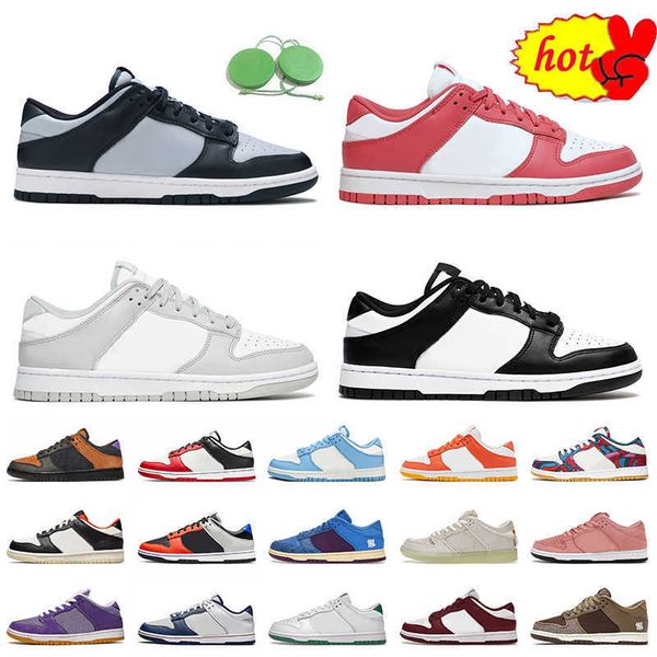 

fashion 2022 women mens sb dunks low running shoes georgetown archeo pink grey fog black white unc coast mummy 75th anniversary undefeated