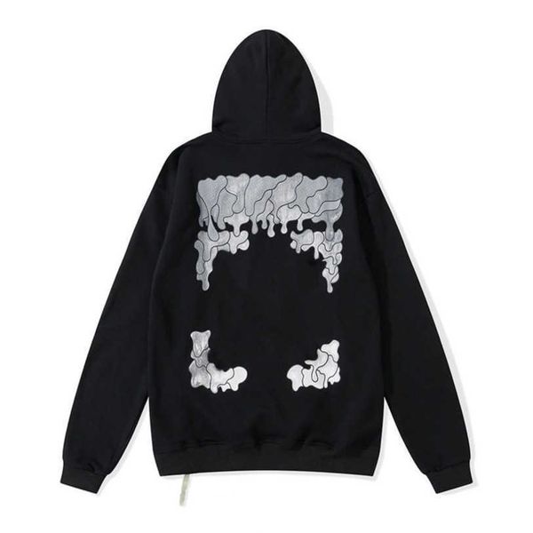 

luxury fashion men's jackets sweatshirts brand offs pullover hoodies designer women sweater men arrow cross letter print hoodie trend, Black;brown