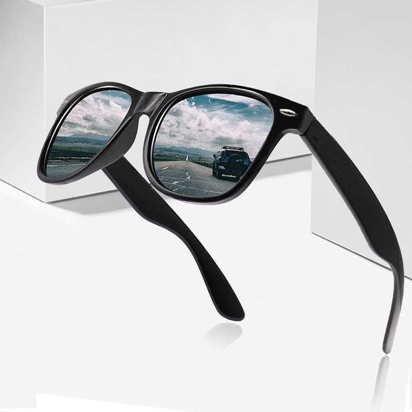 

vintage polarized sunglasses brand designer driver shades male sun glasses women men spuare mirror summer uv400 oculos 0928, White;black