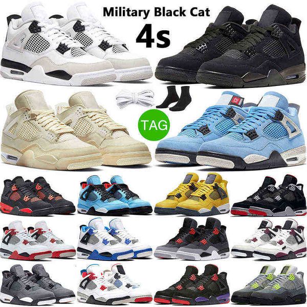 

military men women black 4s sail basketball shoes university blue red thunder pure money cat cool grey sports trainer