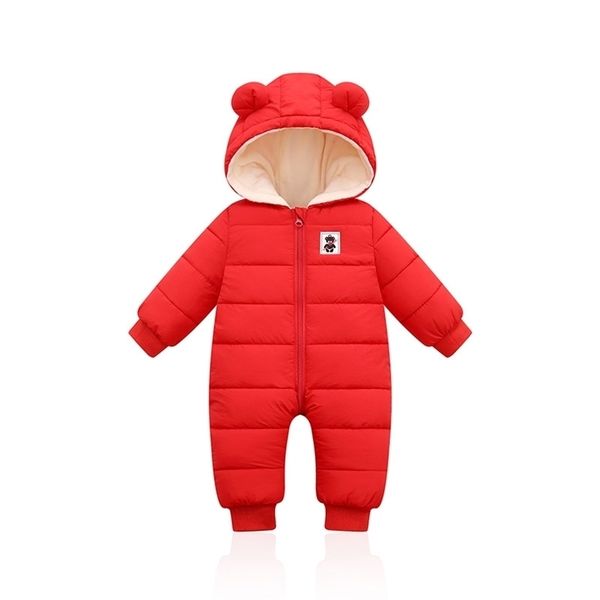 

rompers lzh autumn winter clothes born baby boys thick cotton jumpsuit for baby girls hooded romper infant christmas costumes 3-12m 220928, Blue