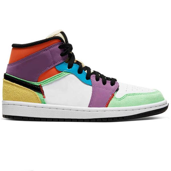 

roller shoes 2021 new jumpman 1 1s mens basketball shoes gs mid digital pink high og fearless blue the great unc pherspective womens trainer