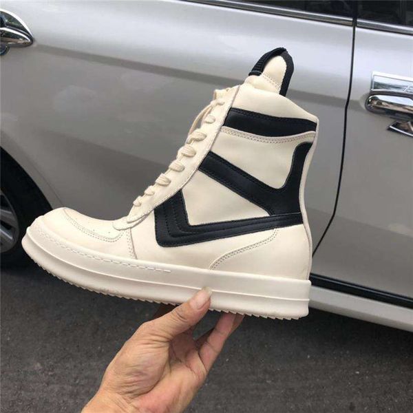 

roller shoes ro high sneakers fashion designer sneakers genuine leather men boots big size 12#21 20d50197w