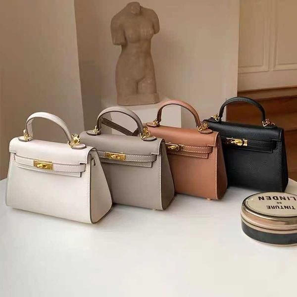 

original designer bag kely herme leather palm pattern second generation mini anna one shoulder cross carry zc