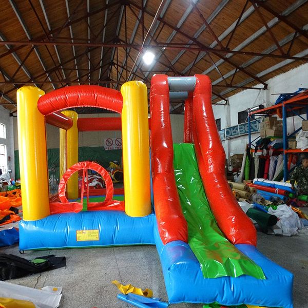 

outdoor games & activities small bouncy castle trampoline with long slide