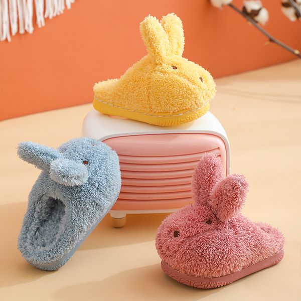 

slipper winter home  kids toddler girl flip flop baby boys slides cotton indoor shoes warm fluffy house children csh955 220928, Black;grey