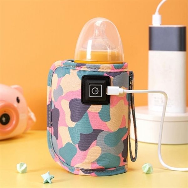 

other baby feeding usb milk water warmer travel stroller insulated bag baby nursing bottle heater safe kids supplies for outdoor winter 2209