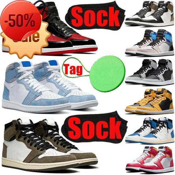 

1 1s mens womens basketball shoes jumpman bred patent electro orange fragment men women trainers sports sneakers