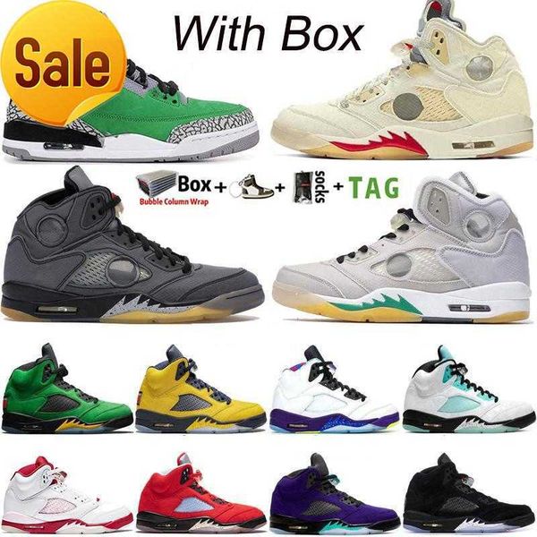 

2022 with box high og jumpman 5 5s mens basketball shoes sail black muslin white grey light aqua what the 3 3s unc fire red tinker r