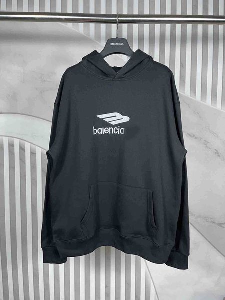 

men's hoodies balencaigass designer sweatshirts new 2022 paris classic embroidery hooded long sleeve sweater loose casual for men women, Black