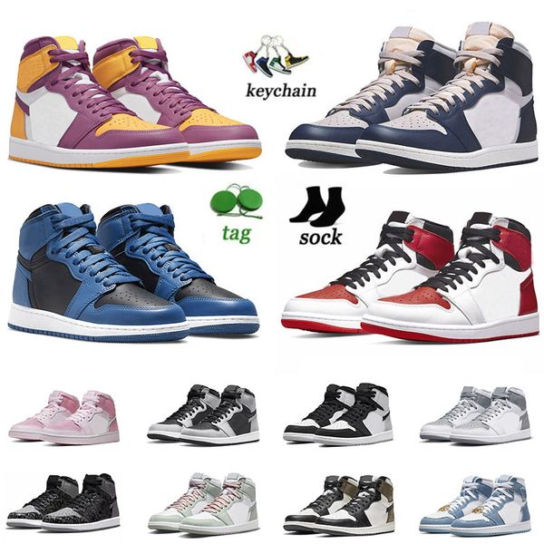 

high og 1s university blue basketball shoes 1 mens womens j1s black white mid shadow red denim midnight navy electro orange grey fog