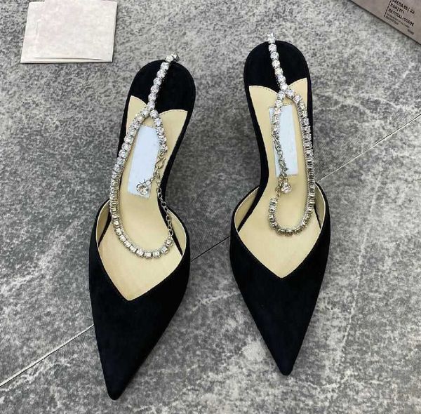 

dress shoes sandals women pvc pumps summer brand bee crystal embellishment pointed-toe lady slip on wedding edit bride casual walking, Black