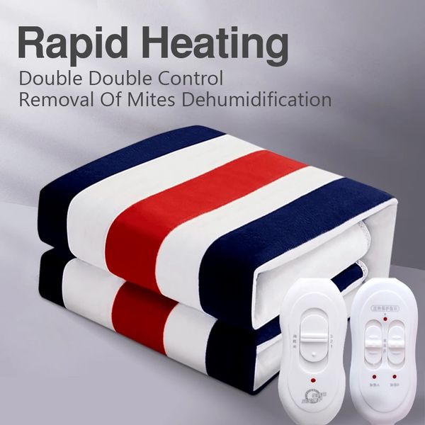 

electric blanket heating pad double thickened blanket heater doubles body heaters electrics blankets thermostat winter warming piece