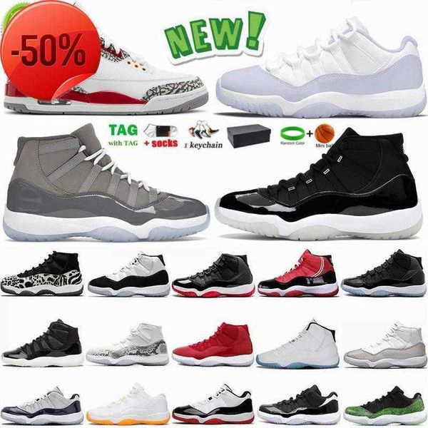 

2022 11 basketball shoes 3 cardinal red 11s cool grey high low og sneakers space jam georgetown legend blue 25th pure violet bred men