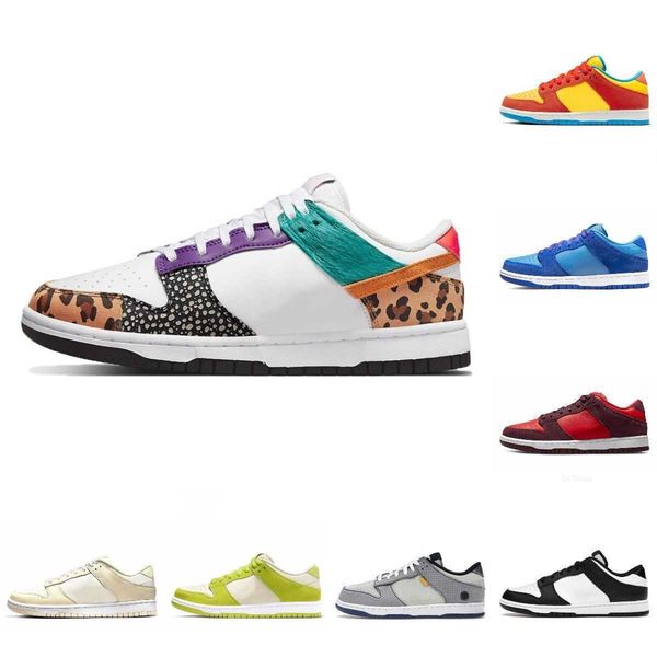 

luxurys designers sb casual sports shoes animal dunks paisley unc blue raspberry women men trainers union low bart simpson green barber shop