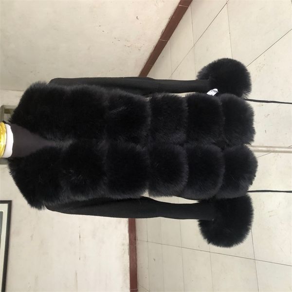 

women's fur faux cropped sweater cardigan spring autumn knit with collar ladies coat 220927, Black