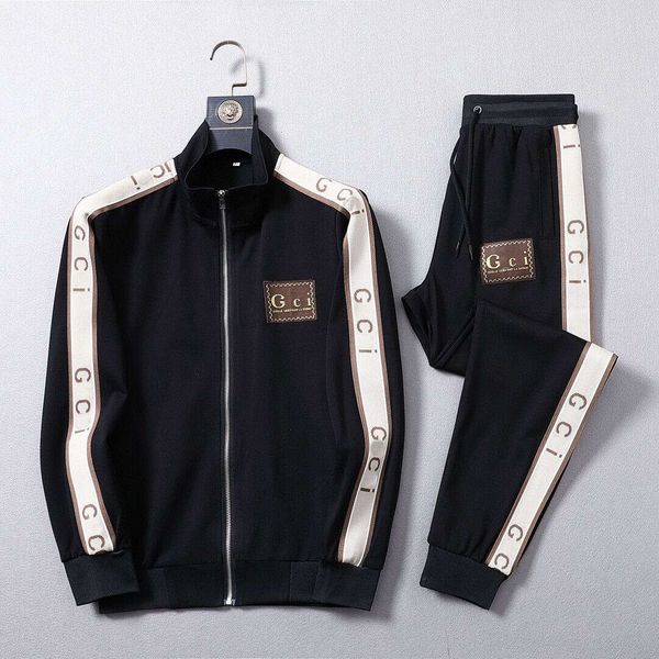 

2022mens womens autumn tracksuits rainbow stripe track suit coats man designers jackets hoodies pants sweatshirts sportswear, Gray