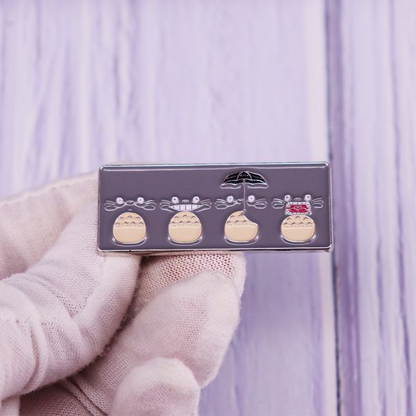 

other fashion accessories cute my neighbor to&toro brooch miyasaki hayao movie enamel pin ghibli anime spirits badge art addition, Silver