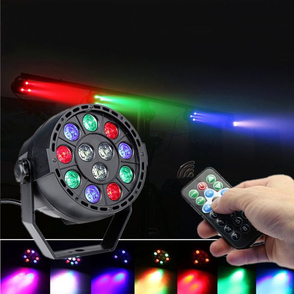 

led dj stage light with remote control dmx light 12 led rgbw sound activated par lights 8 channel disco party stage lighting for bar wedding