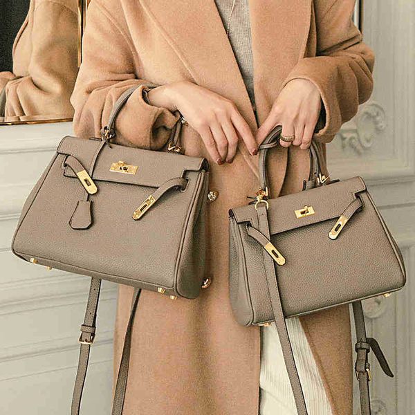 

bags designer womens classic 2022 lychee pattern shoulder birkines high grade ladys luxury exclusive herbags leather handbags