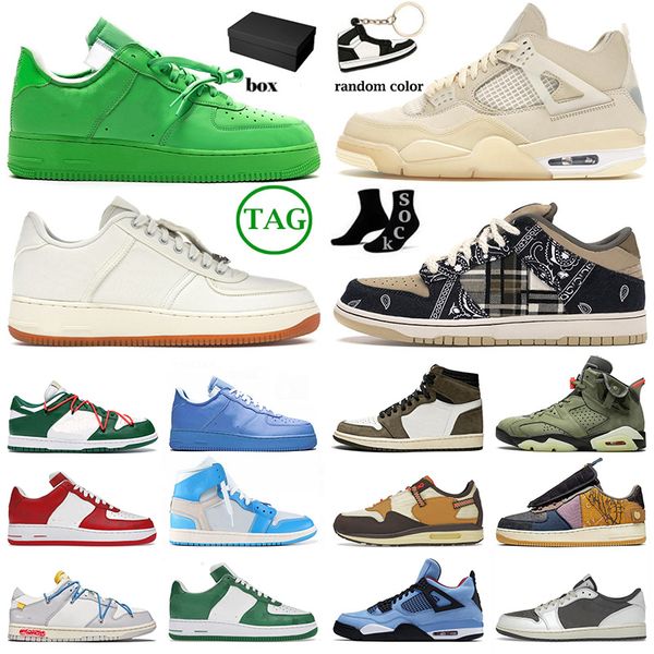 

with box jumpman 4s basketball shoes mca 1 4 5 6 reverse mocha green blue sneakers trainers big size 12 13 outdoor