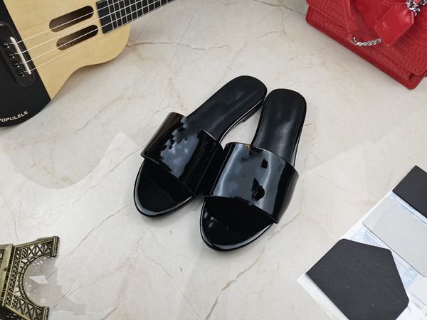 

sandals women designer slides slippers suede leather slide blue green canvas beige sable luxury slipper womens 0719, Black