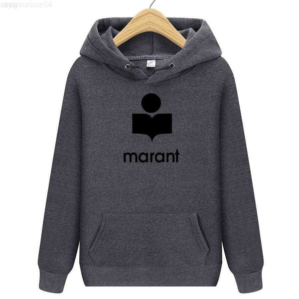 

hoodies sweatshirts spring and autumn men's marant hoodie hooded sweatshirt print long sleeve pullover254w, Black