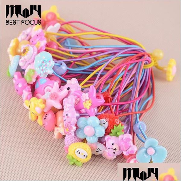 

hair rubber bands fashion new cartoon elastics hair rubber bands childrens kids jewelry for baby candy color girl accessories headdre dhs3p, Pink