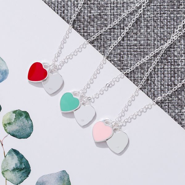 

cute heart-shaped pendant necklace designer clover necklaces luxury jewellery pearl jewellery pendants stainless steel simple gold silver pl