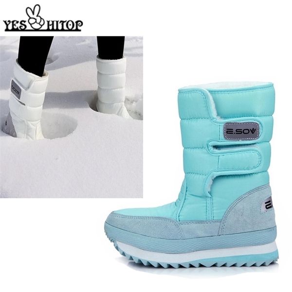 

boots women shoes ladies snow warm waterproof non-slip multi-color optional 220928, Black