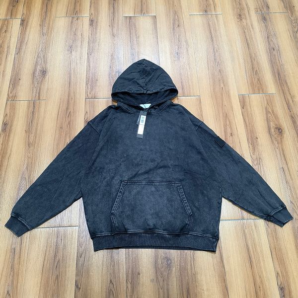 

brand designer hoodies classic armbands 6 styles colors washed distressed fashion casual mens' and womens' hoodie size m-2xl, Black