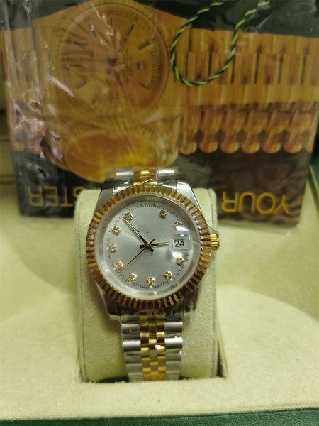 

with original box watch 41mm 36mm 31mm 26mm president datejust sapphire glass asia 2813 movement mechanical automatic mens watches 281320, Slivery;brown