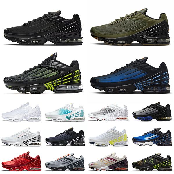 

classic tn plus 3 men trainers running shoes women tns shoe airsmax black white sneakers sports airsmx obsidian multi olive green graphy pac