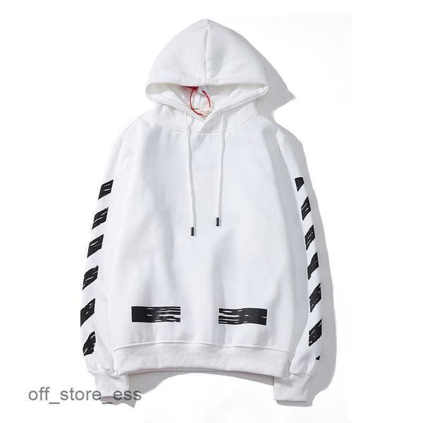 

sweatshirts men's hoodies off classic stripe basic high street graffiti grey white ow coat 1ebbe, Black