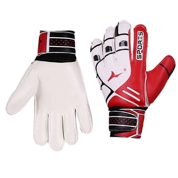 

sports gloves goalie goalkeeper full protection football with finger breathable goal keeper slip 220926, Black