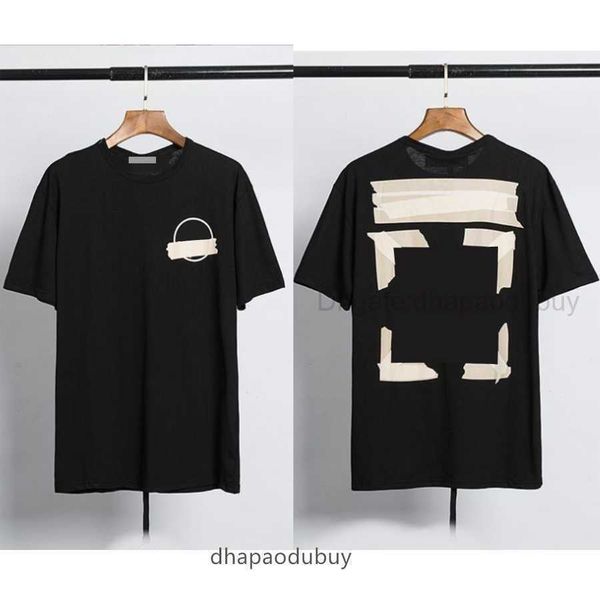 

designer luxury men's t shirts premium cotton printing brand casual offs for size s-2xl black colors t-shirts back arrow short sleeve, White;black