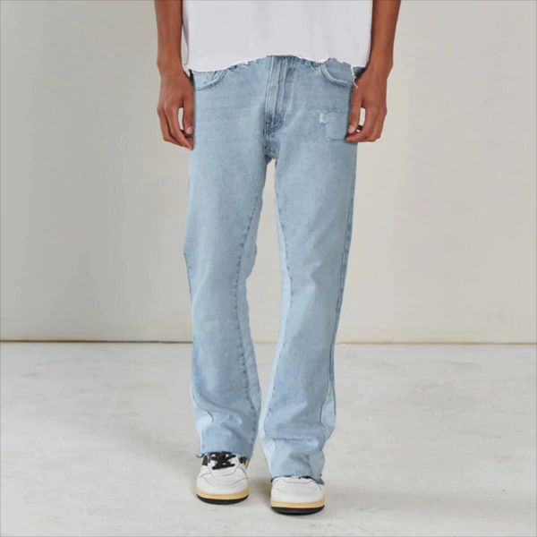 

aakyurself denim jeans askyourself leisure tousers vintage pants man trouser men's trousers retro sweatpants high street overalls overs, Blue